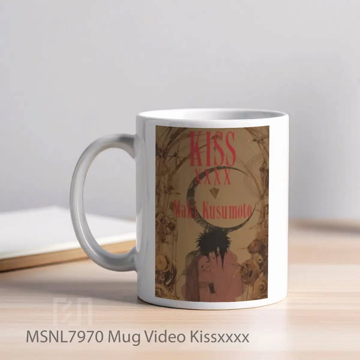 Mug Video Kissxxxx Gelas Keramik Tema Film MSNL7970 - Tampak Kiri