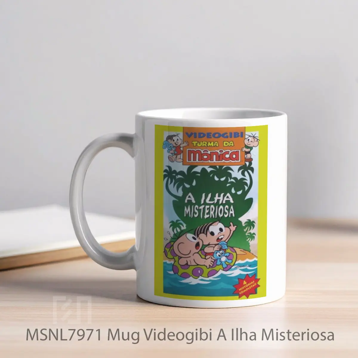 Mug Videogibi A Ilha Misteriosa Gelas Keramik Tema Film MSNL7971 - Tampak Kiri