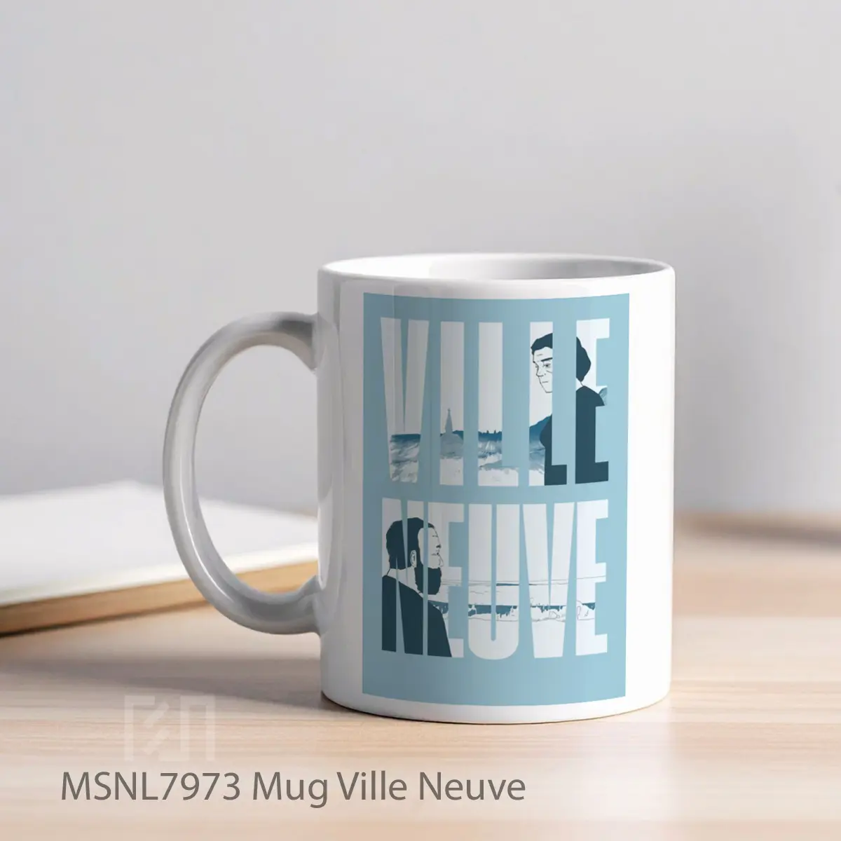 Mug Ville Neuve Gelas Keramik Tema Film MSNL7973 - Tampak Kiri