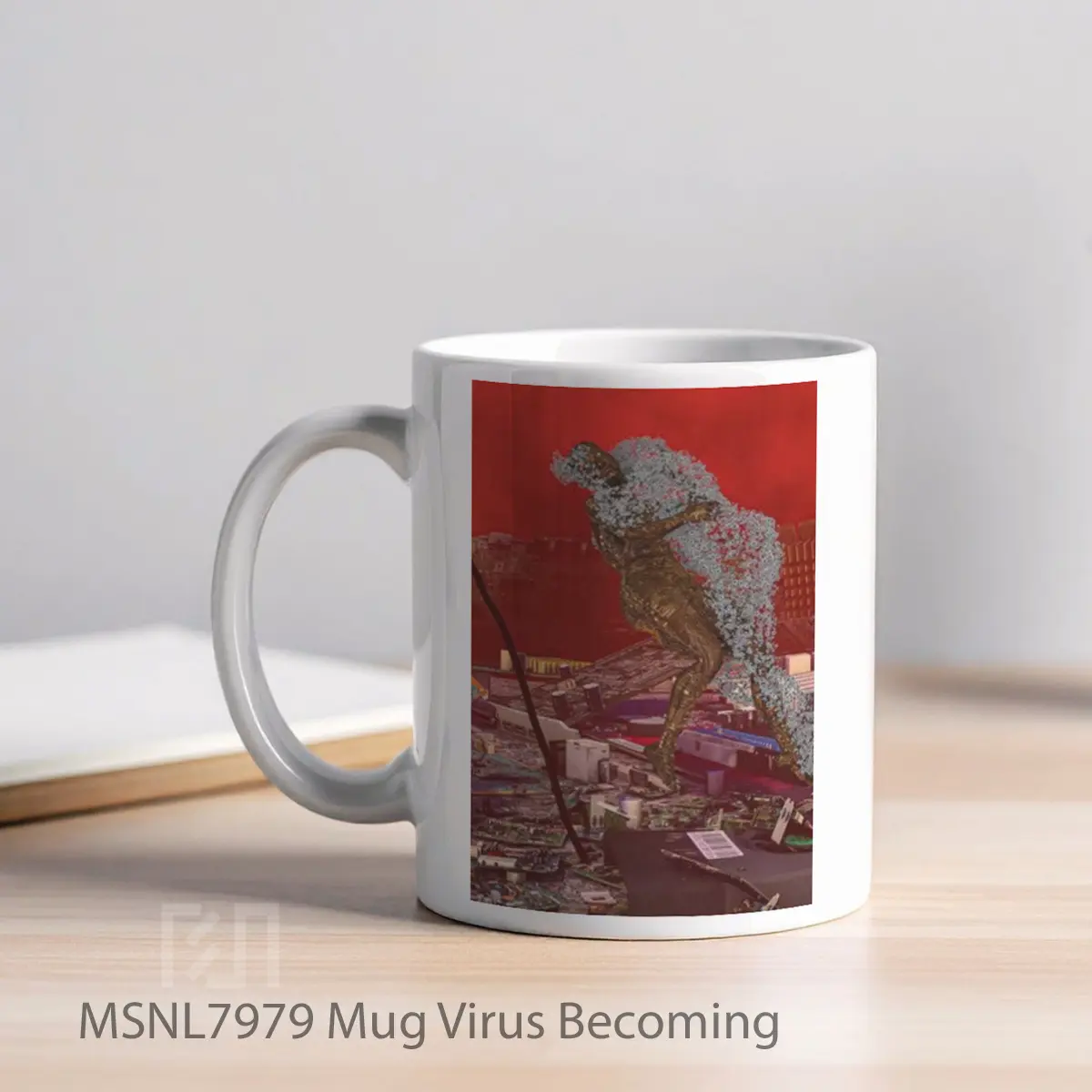Mug Virus Becoming Gelas Keramik Tema Film MSNL7979 - Tampak Kiri