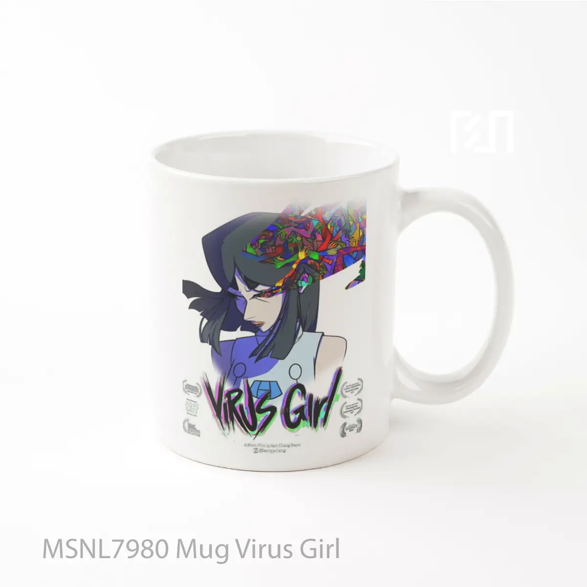 Mug Virus Girl Gelas Keramik Tema Film MSNL7980
