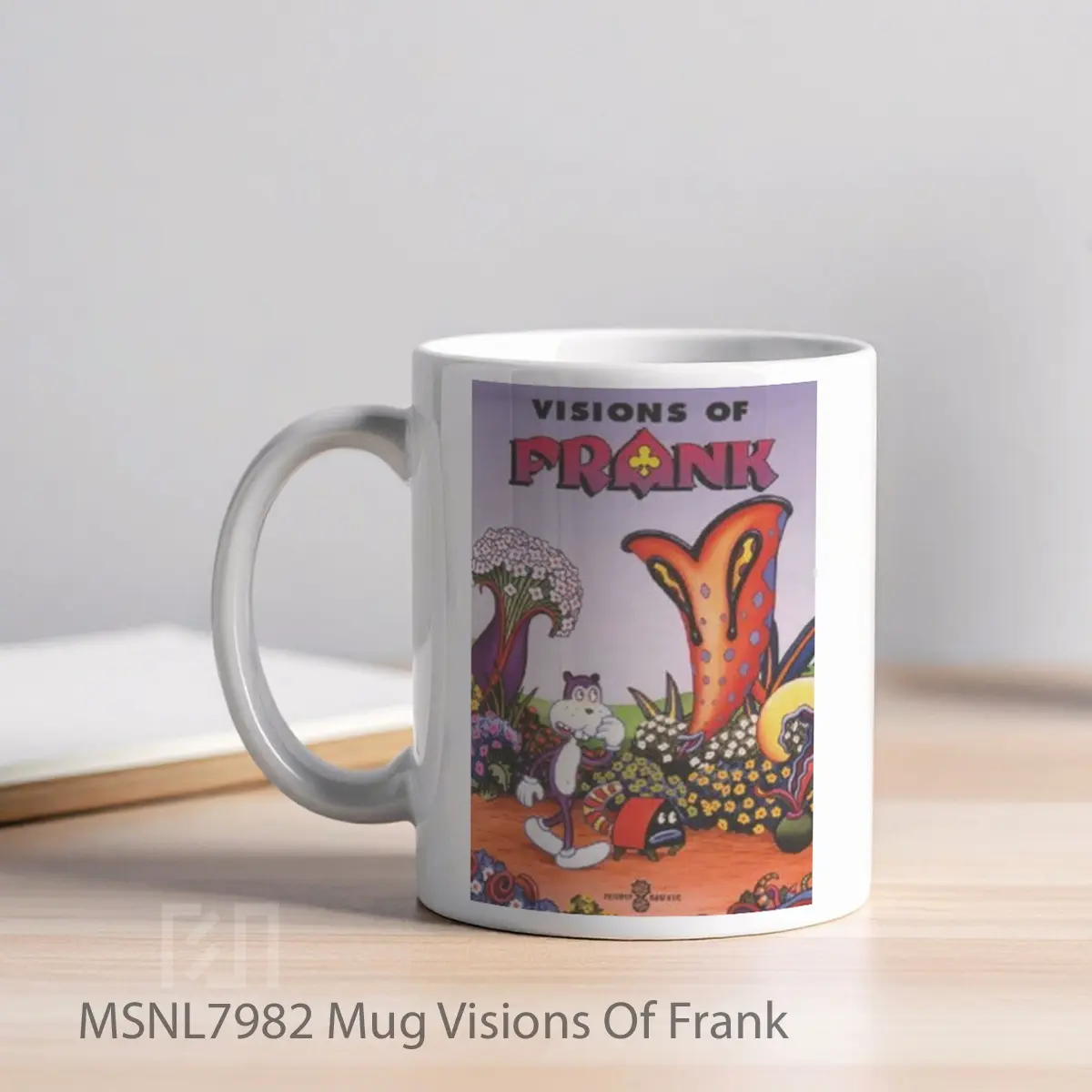 Mug Visions Of Frank Gelas Keramik Tema Film MSNL7982 - Tampak Kiri