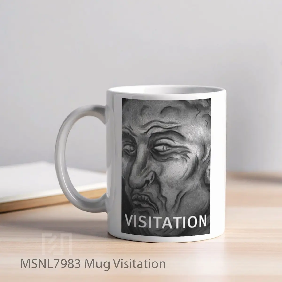 Mug Visitation Gelas Keramik Tema Film MSNL7983 - Tampak Kiri