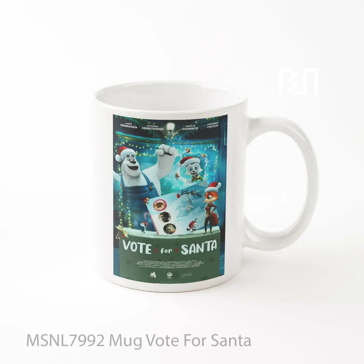 Mug Vote For Santa Gelas Keramik Tema Film MSNL7992