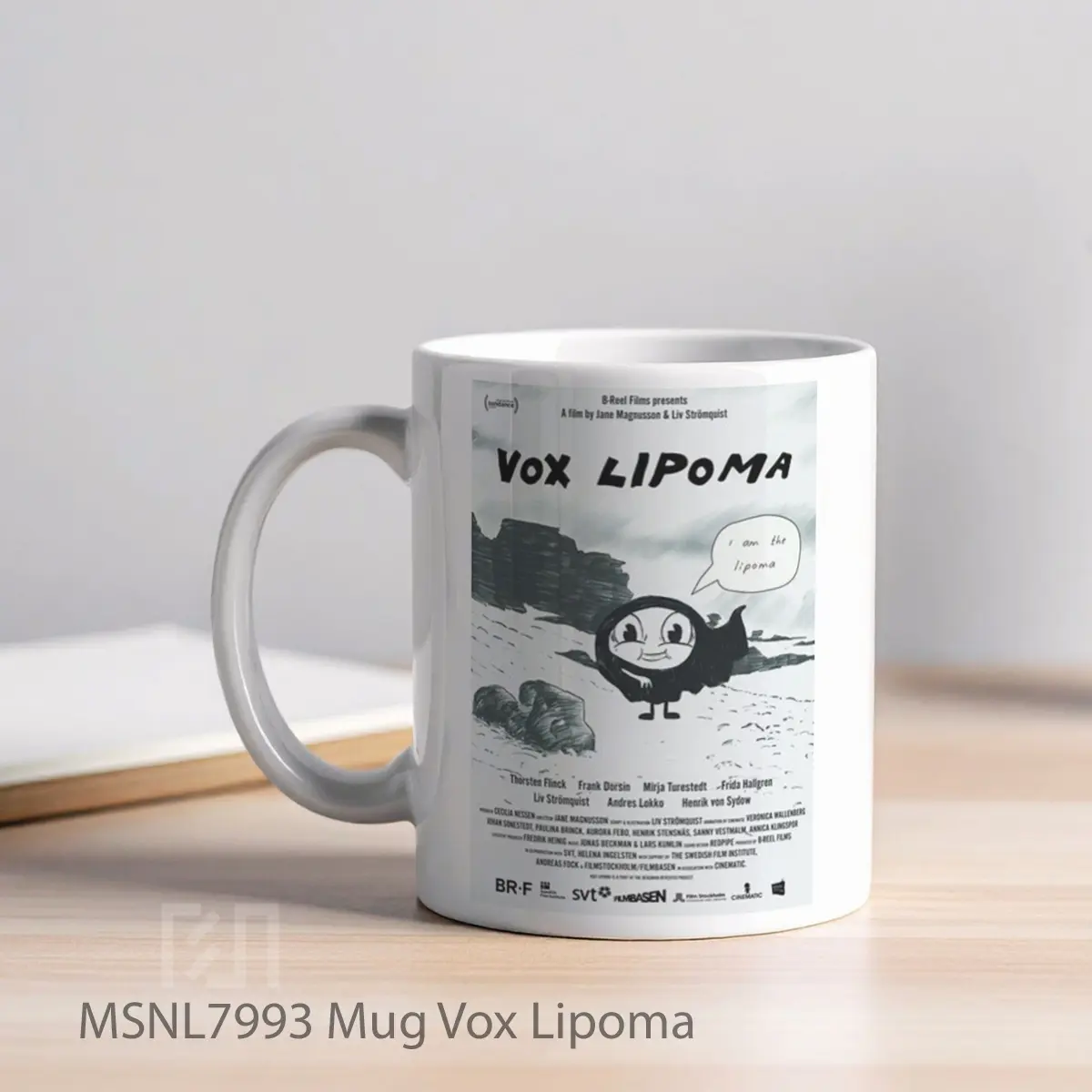Mug Vox Lipoma Gelas Keramik Tema Film MSNL7993 - Tampak Kiri