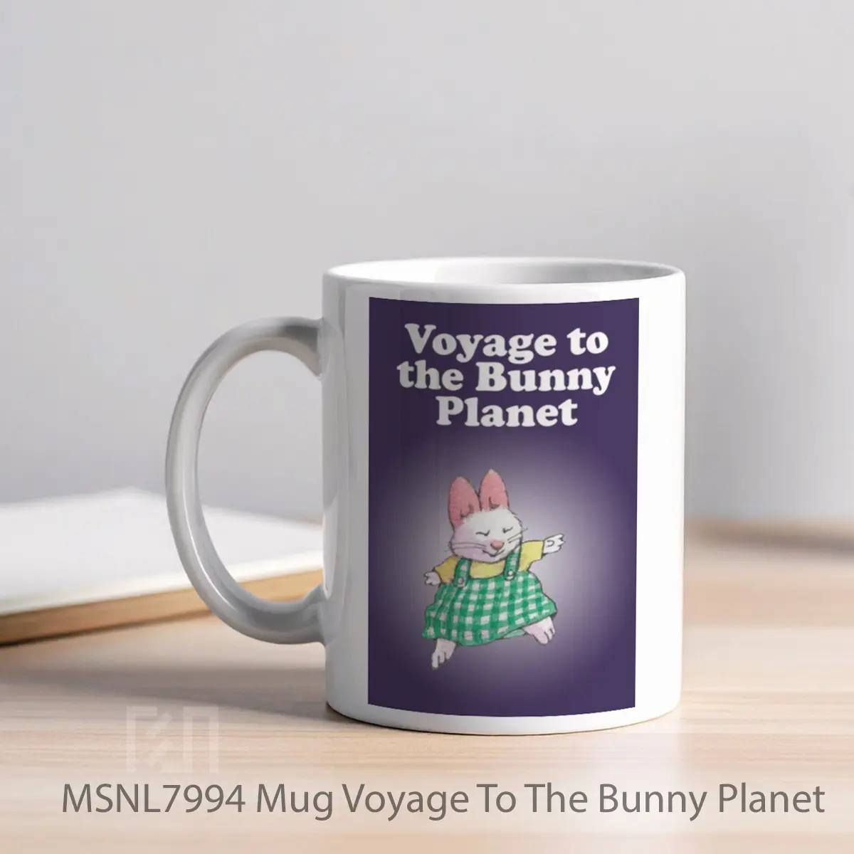 Mug Voyage To The Bunny Planet Gelas Keramik Tema Film MSNL7994 - Tampak Kiri
