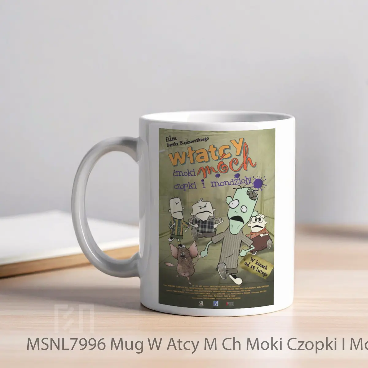 Mug W Atcy M Ch Moki Czopki I Mondzio Y Gelas Keramik Tema Film MSNL7996 - Tampak Kiri