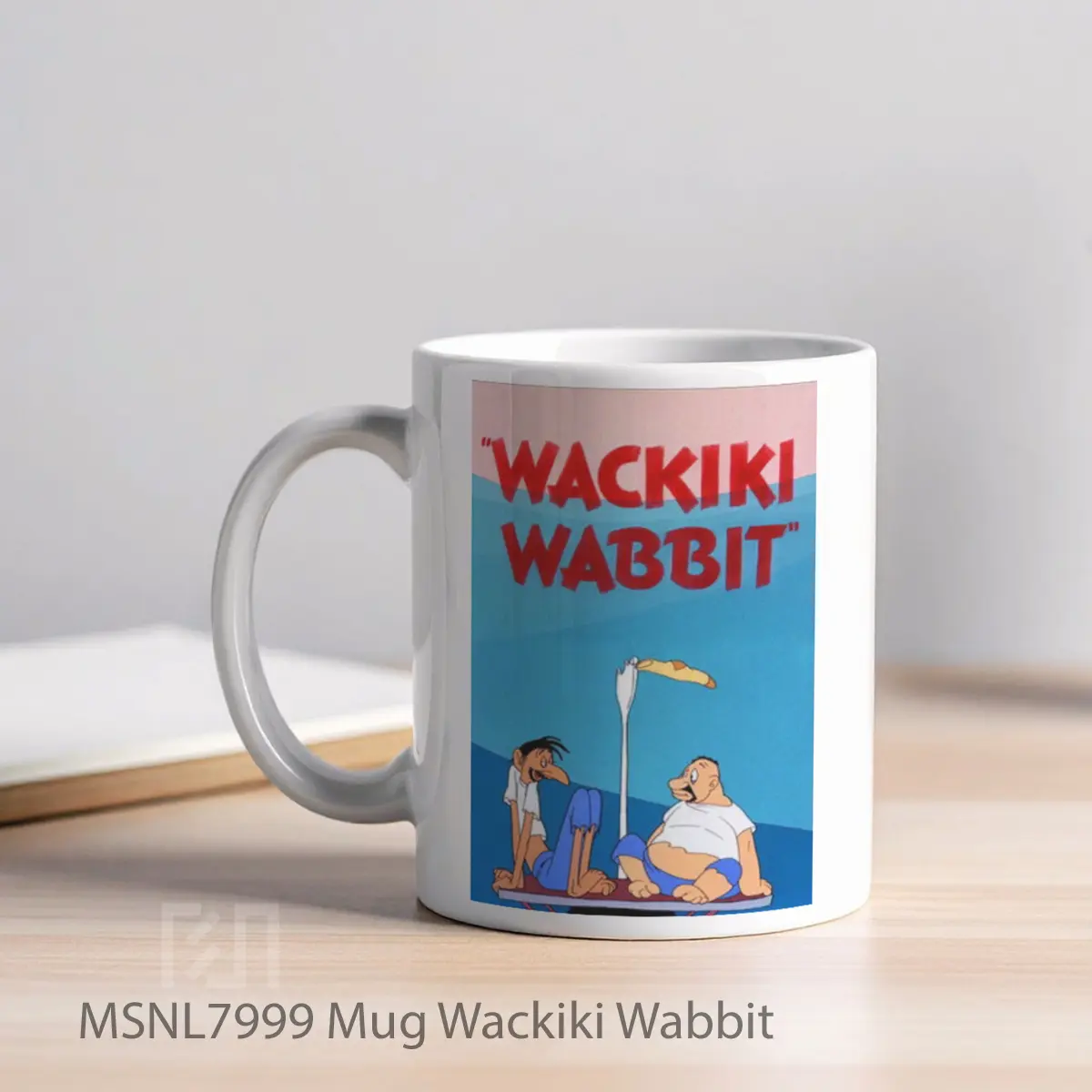 Mug Wackiki Wabbit Gelas Keramik Tema Film MSNL7999 - Tampak Kiri