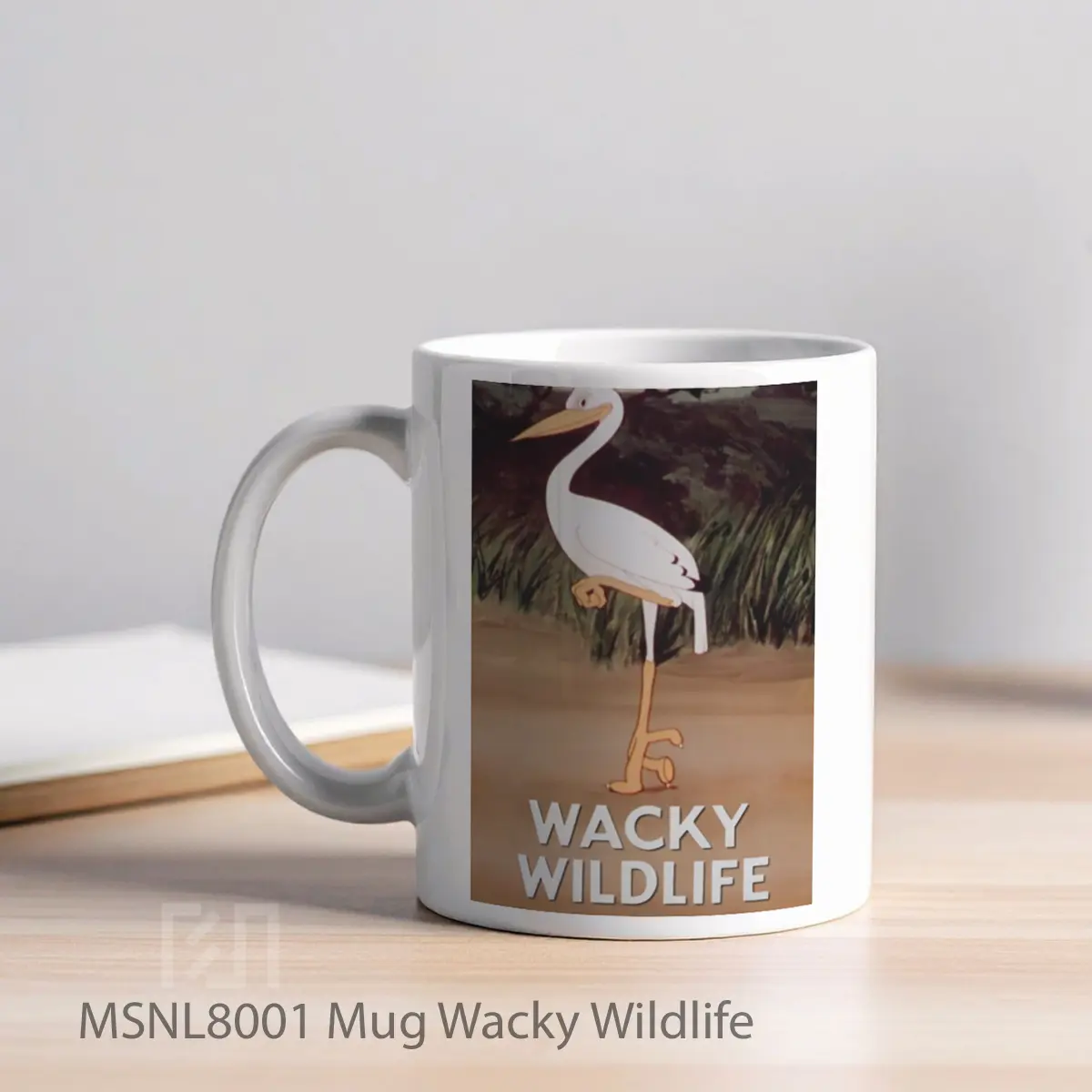 Mug Wacky Wildlife Gelas Keramik Tema Film MSNL8001 - Tampak Kiri