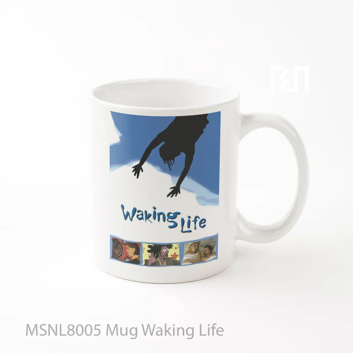 Mug Waking Life Gelas Keramik Tema Film MSNL8005