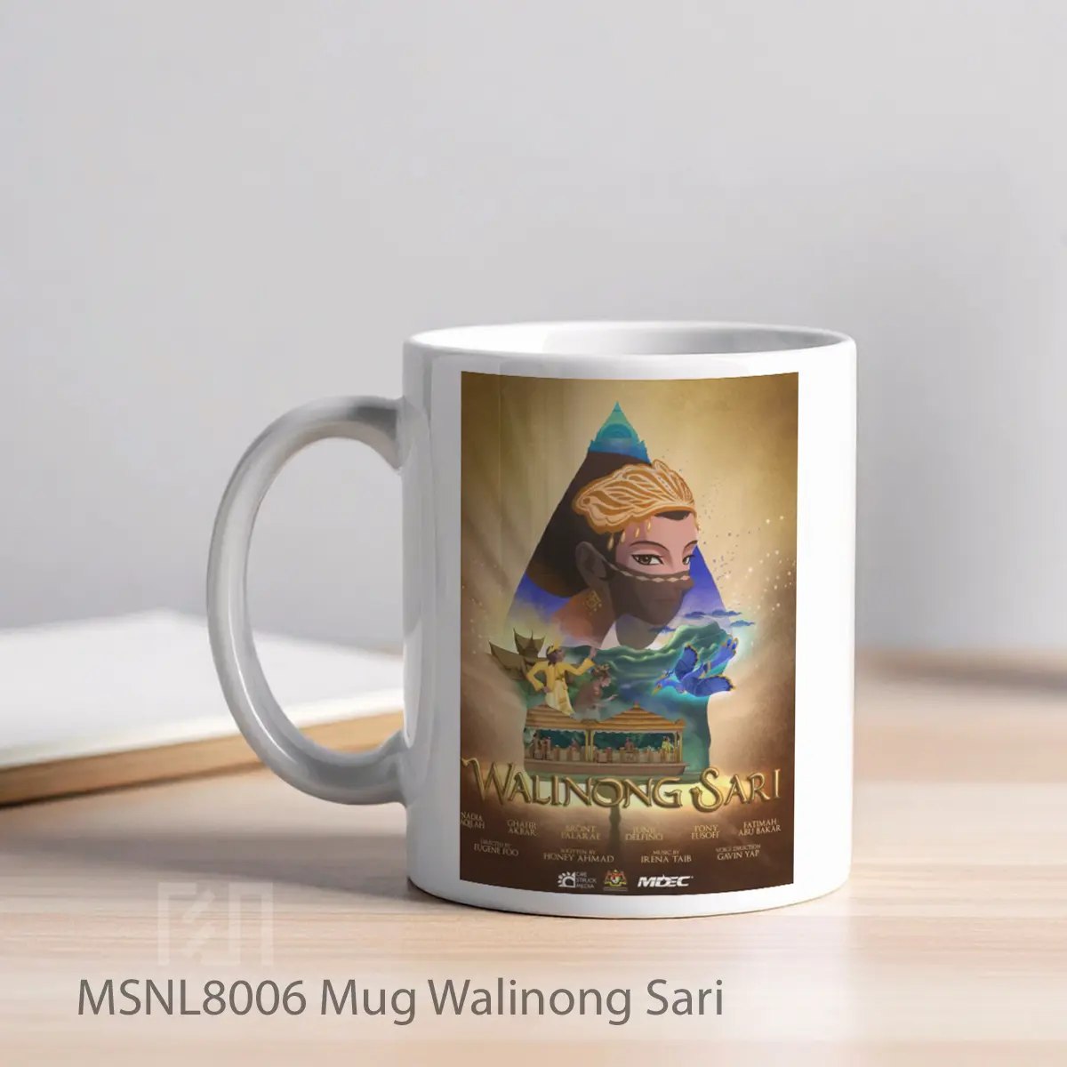 Mug Walinong Sari Gelas Keramik Tema Film MSNL8006 - Tampak Kiri