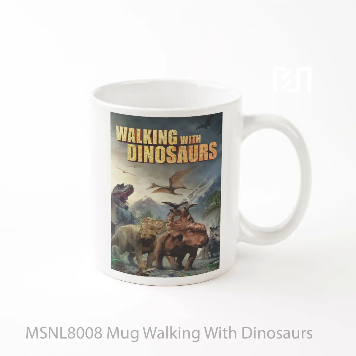 Mug Walking With Dinosaurs Gelas Keramik Tema Film MSNL8008