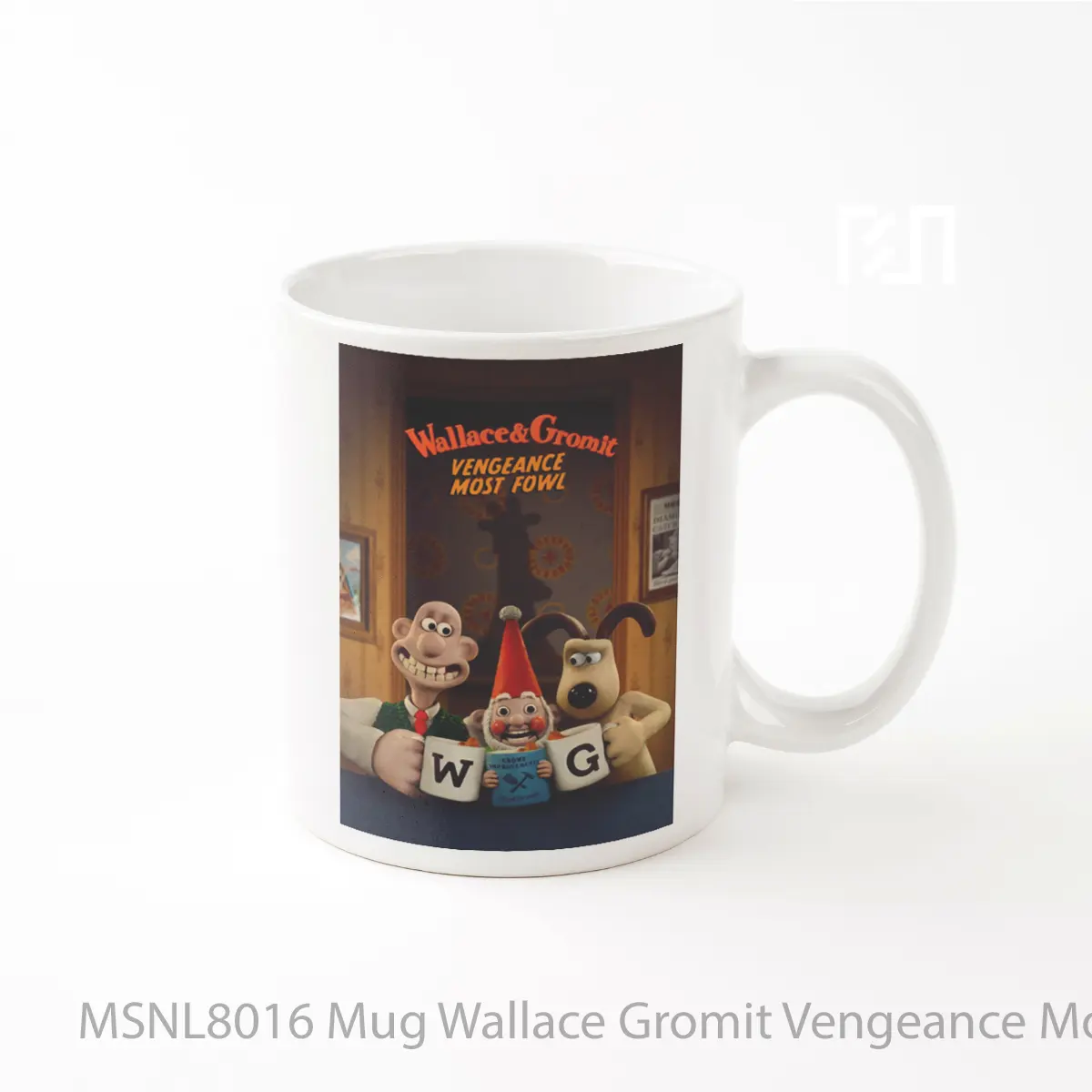 Mug Wallace Gromit Vengeance Most Fowl Gelas Keramik Tema Film MSNL8016
