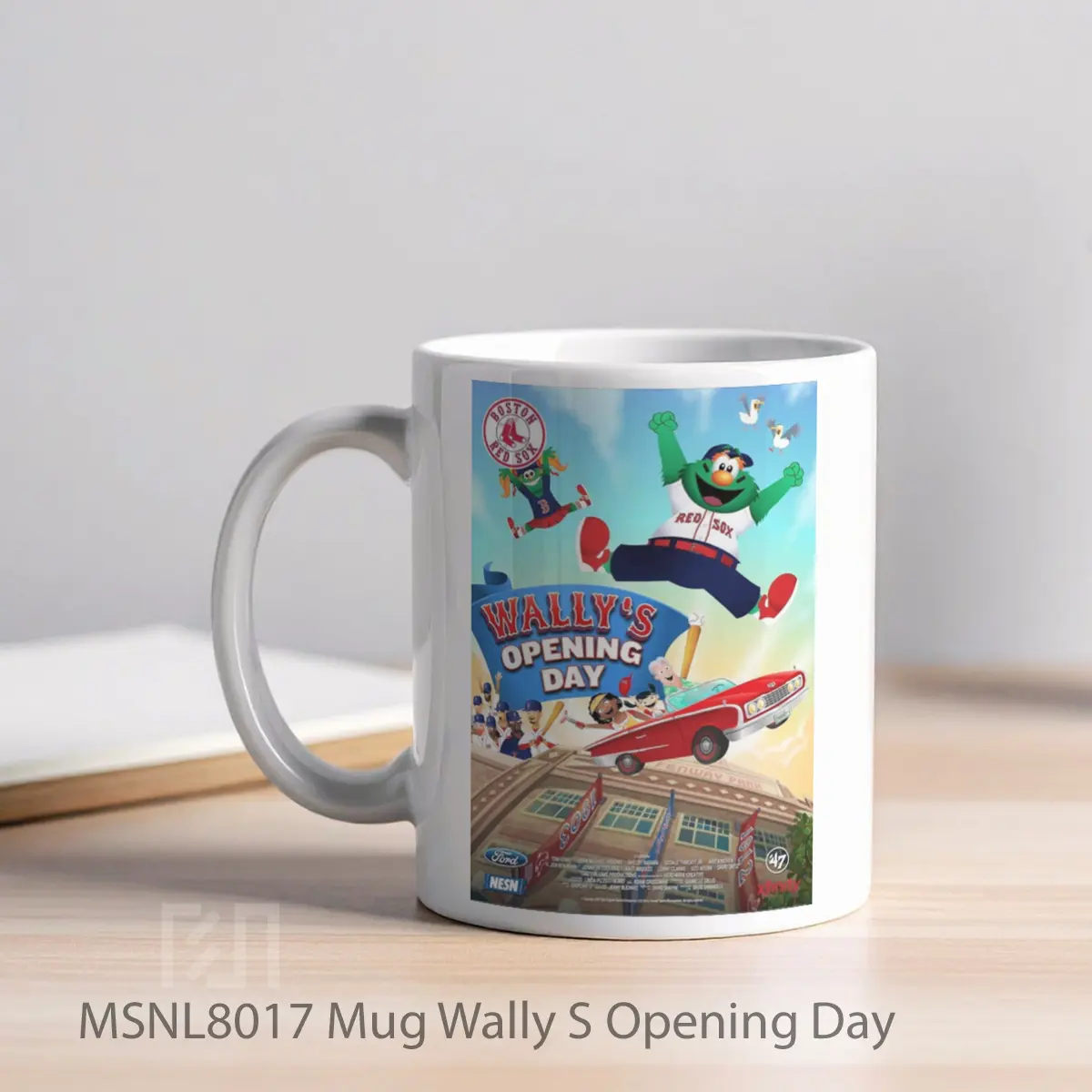 Mug Wally S Opening Day Gelas Keramik Tema Film MSNL8017 - Tampak Kiri