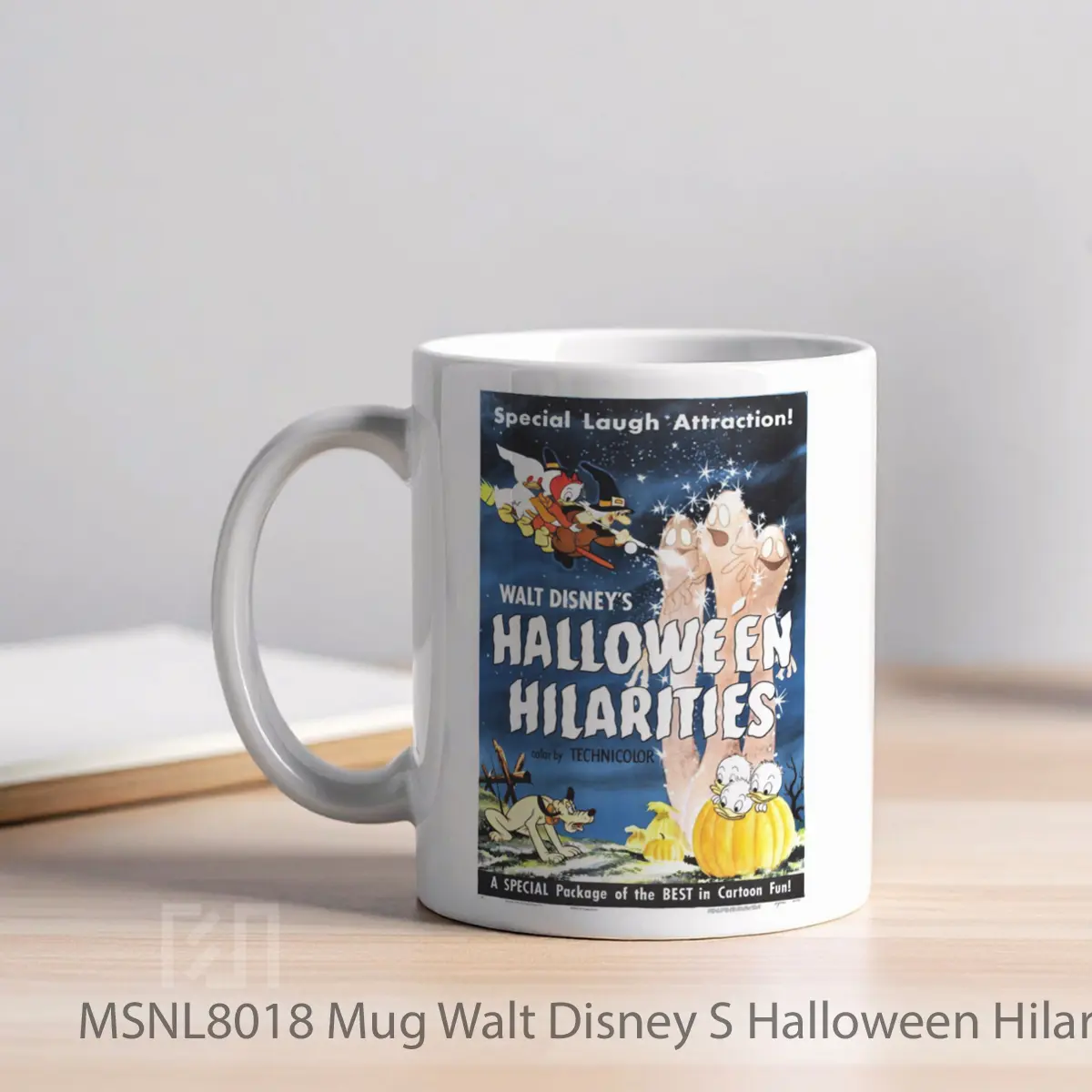 Mug Walt Disney S Halloween Hilarities Gelas Keramik Tema Film MSNL8018 - Tampak Kiri