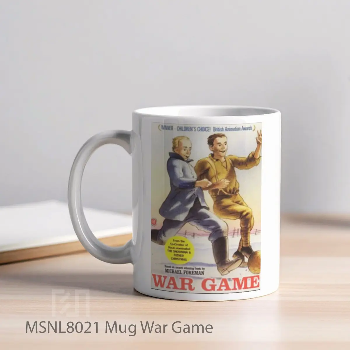 Mug War Game Gelas Keramik Tema Film MSNL8021 - Tampak Kiri