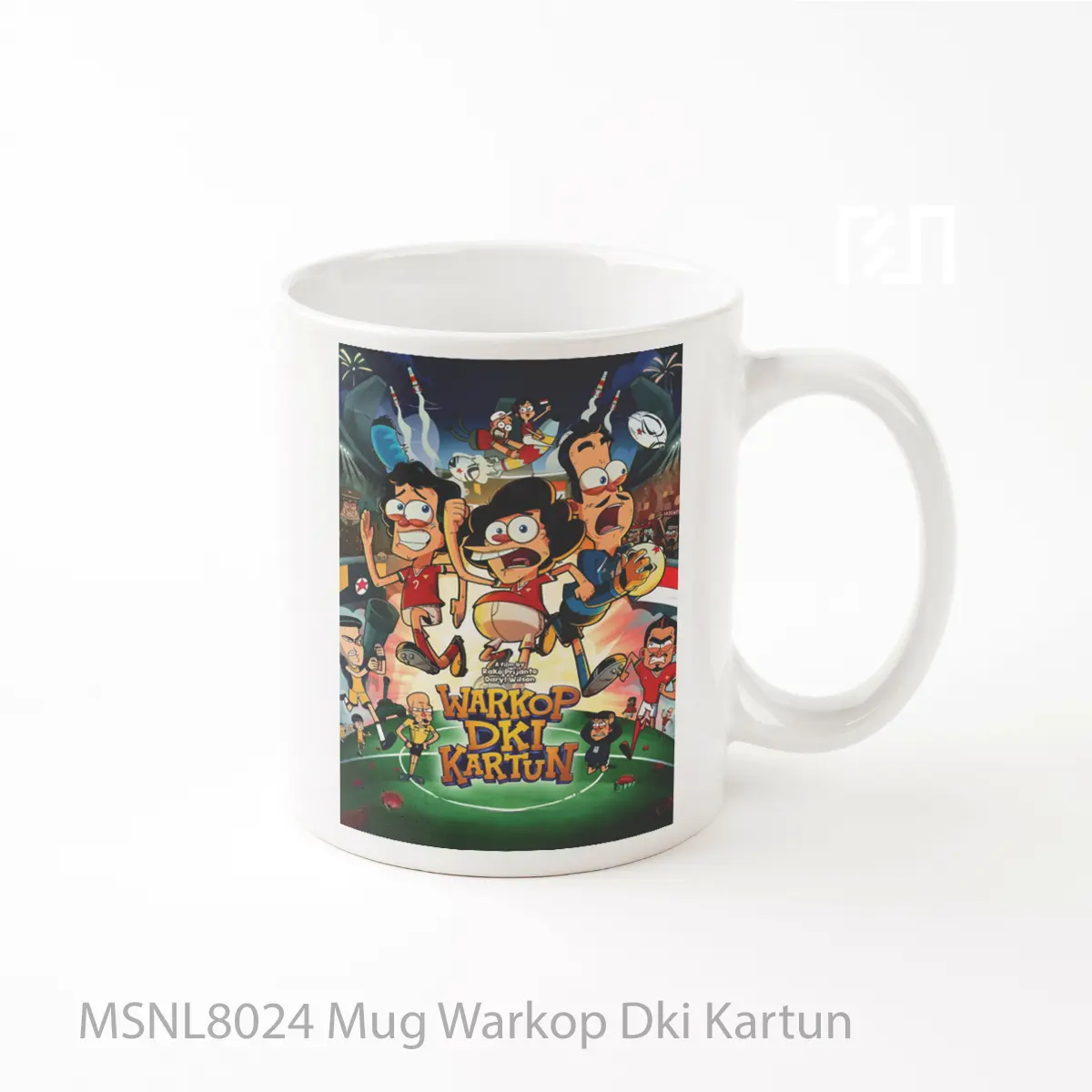 Mug Warkop Dki Kartun Gelas Keramik Tema Film MSNL8024