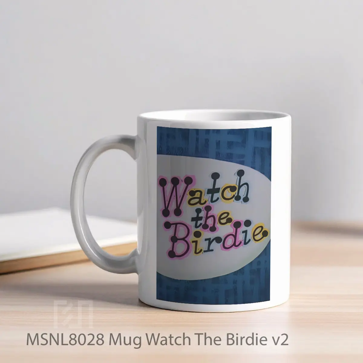 Mug Watch The Birdie V2 Gelas Keramik Tema Film MSNL8028 - Tampak Kiri