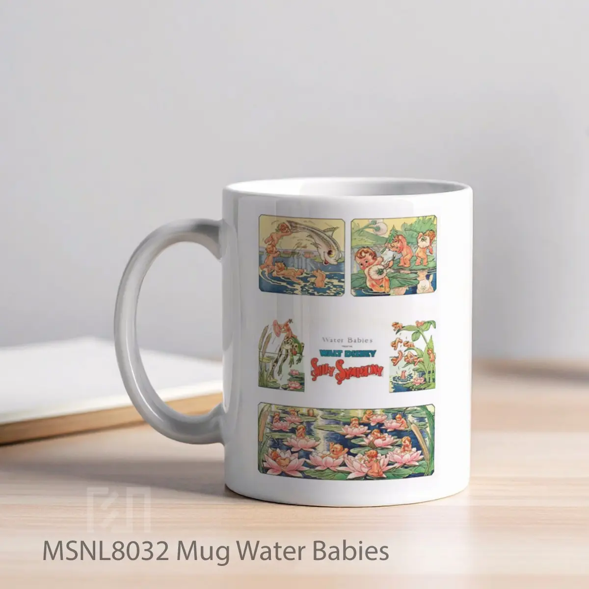 Mug Water Babies Gelas Keramik Tema Film MSNL8032 - Tampak Kiri
