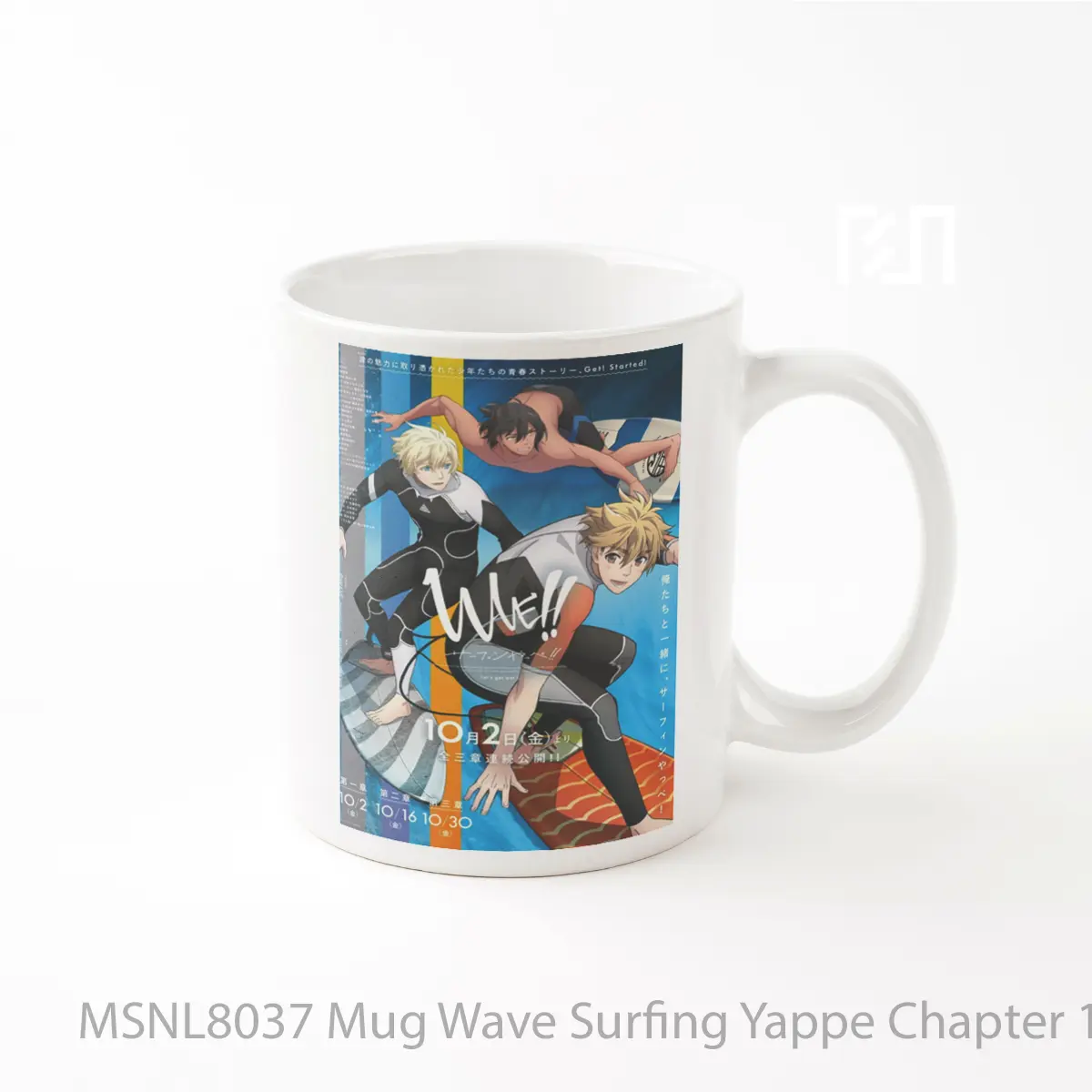 Mug Wave Surfing Yappe Chapter 1 Gelas Keramik Tema Film MSNL8037