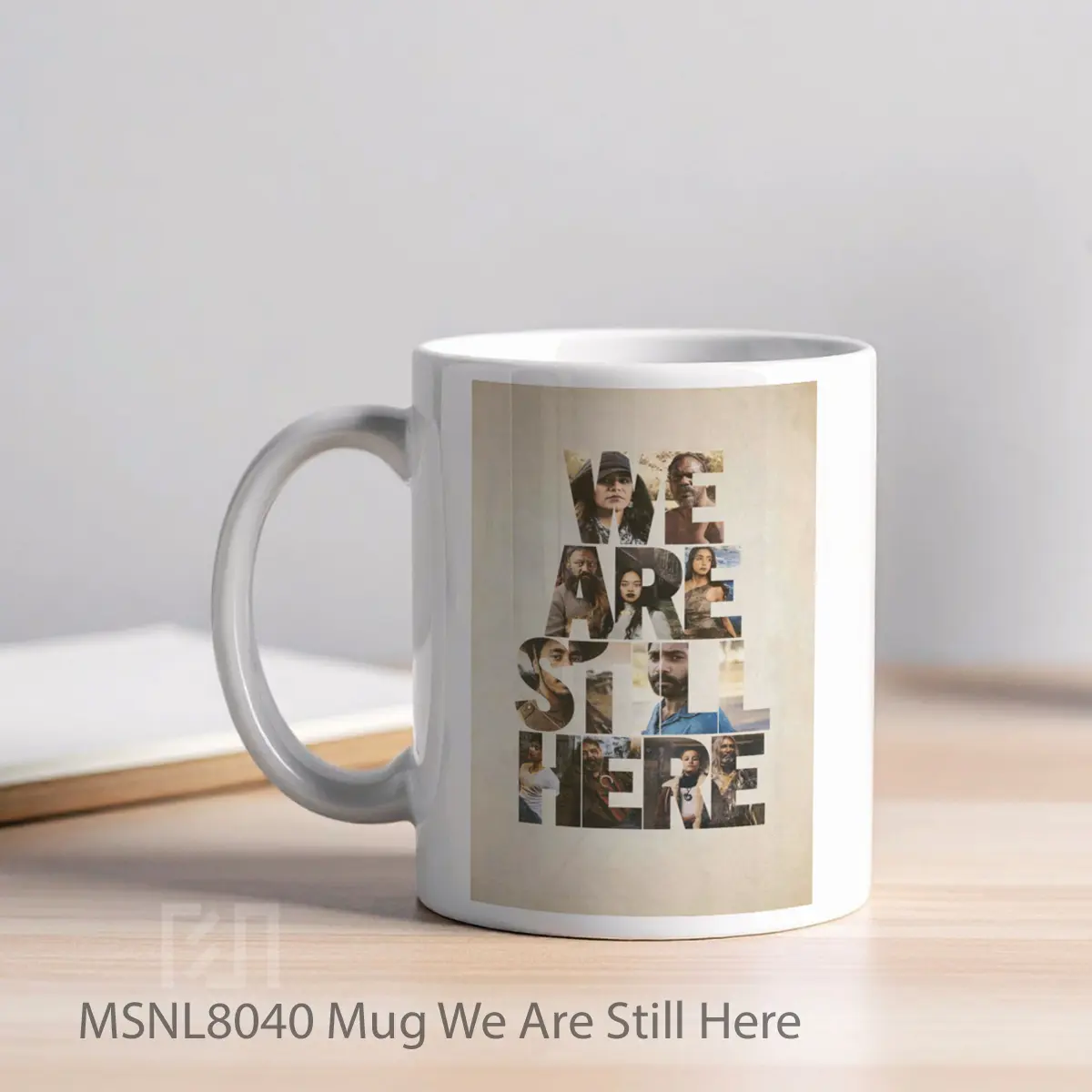 Mug We Are Still Here Gelas Keramik Tema Film MSNL8040 - Tampak Kiri