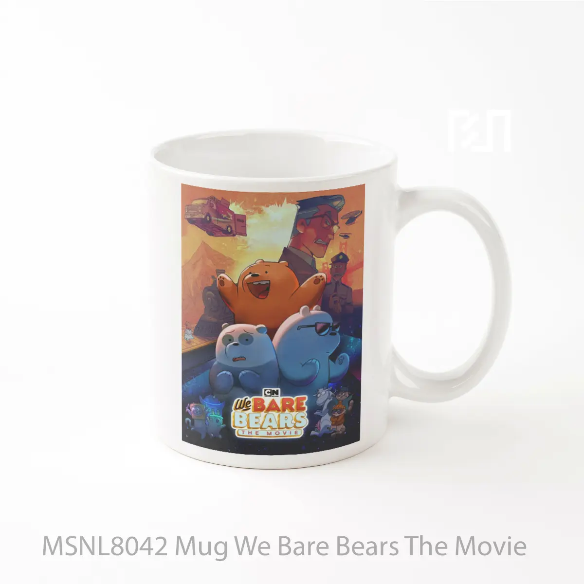 Mug We Bare Bears The Movie Gelas Keramik Tema Film MSNL8042