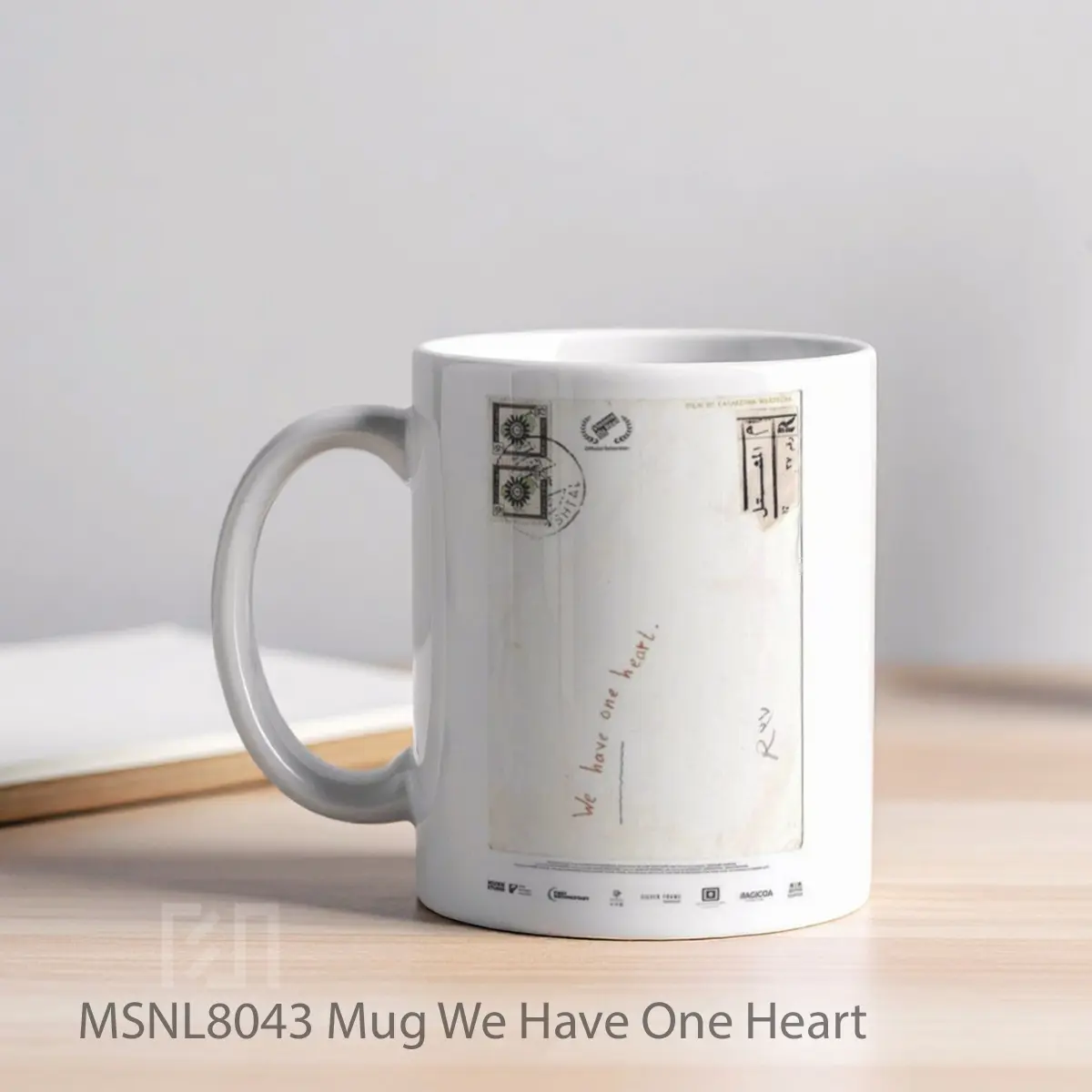 Mug We Have One Heart Gelas Keramik Tema Film MSNL8043 - Tampak Kiri