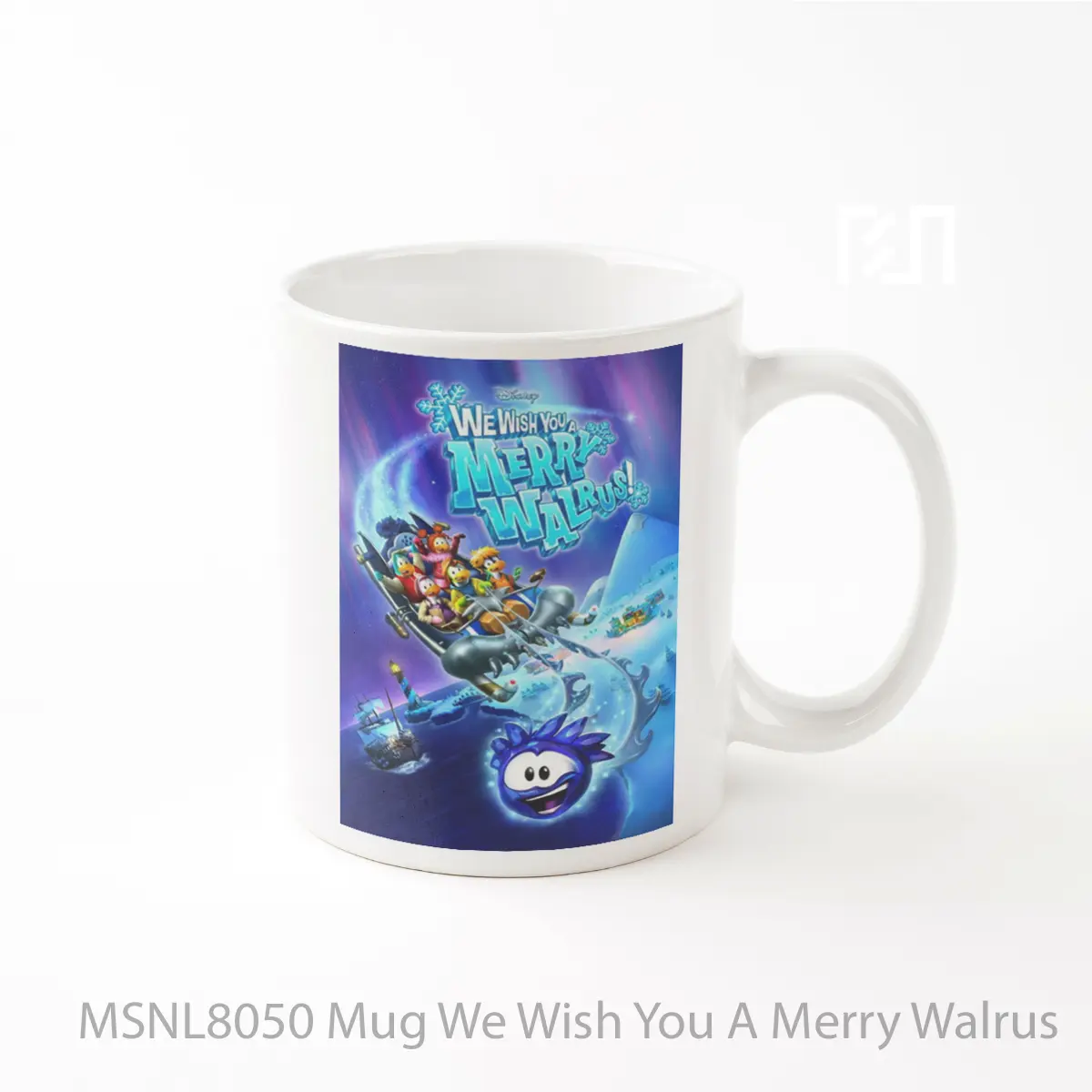 Mug We Wish You A Merry Walrus Gelas Keramik Tema Film MSNL8050
