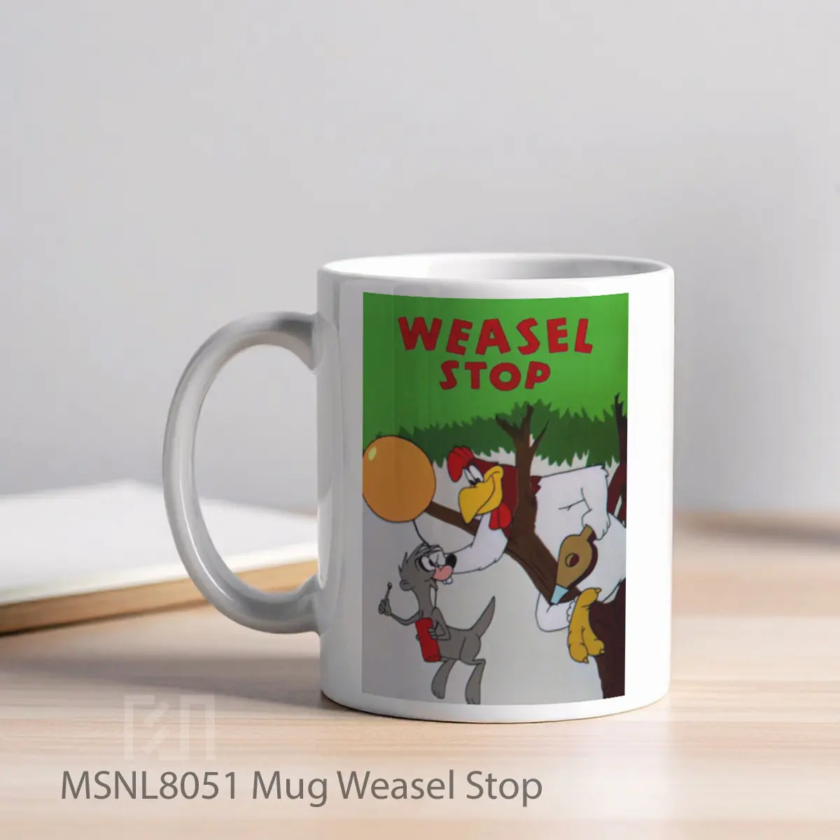 Mug Weasel Stop Gelas Keramik Tema Film MSNL8051 - Tampak Kiri