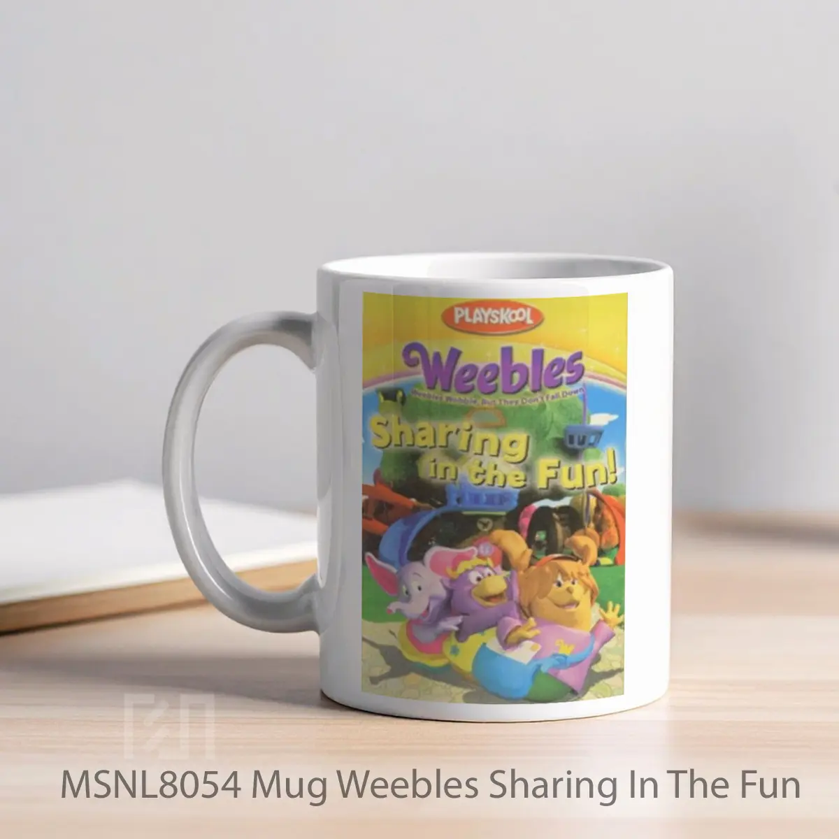 Mug Weebles Sharing In The Fun Gelas Keramik Tema Film MSNL8054 - Tampak Kiri