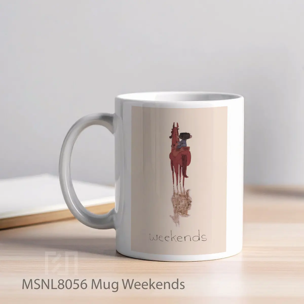 Mug Weekends Gelas Keramik Tema Film MSNL8056 - Tampak Kiri