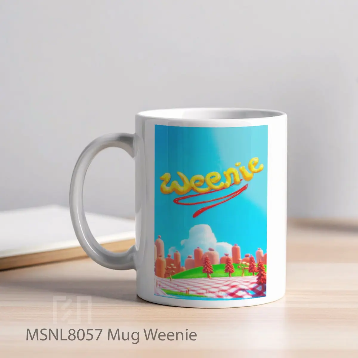 Mug Weenie Gelas Keramik Tema Film MSNL8057 - Tampak Kiri