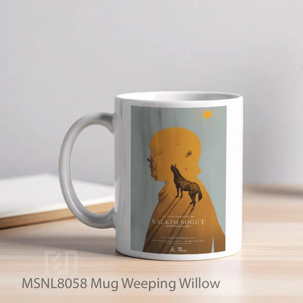 Mug Weeping Willow Gelas Keramik Tema Film MSNL8058 - Tampak Kiri