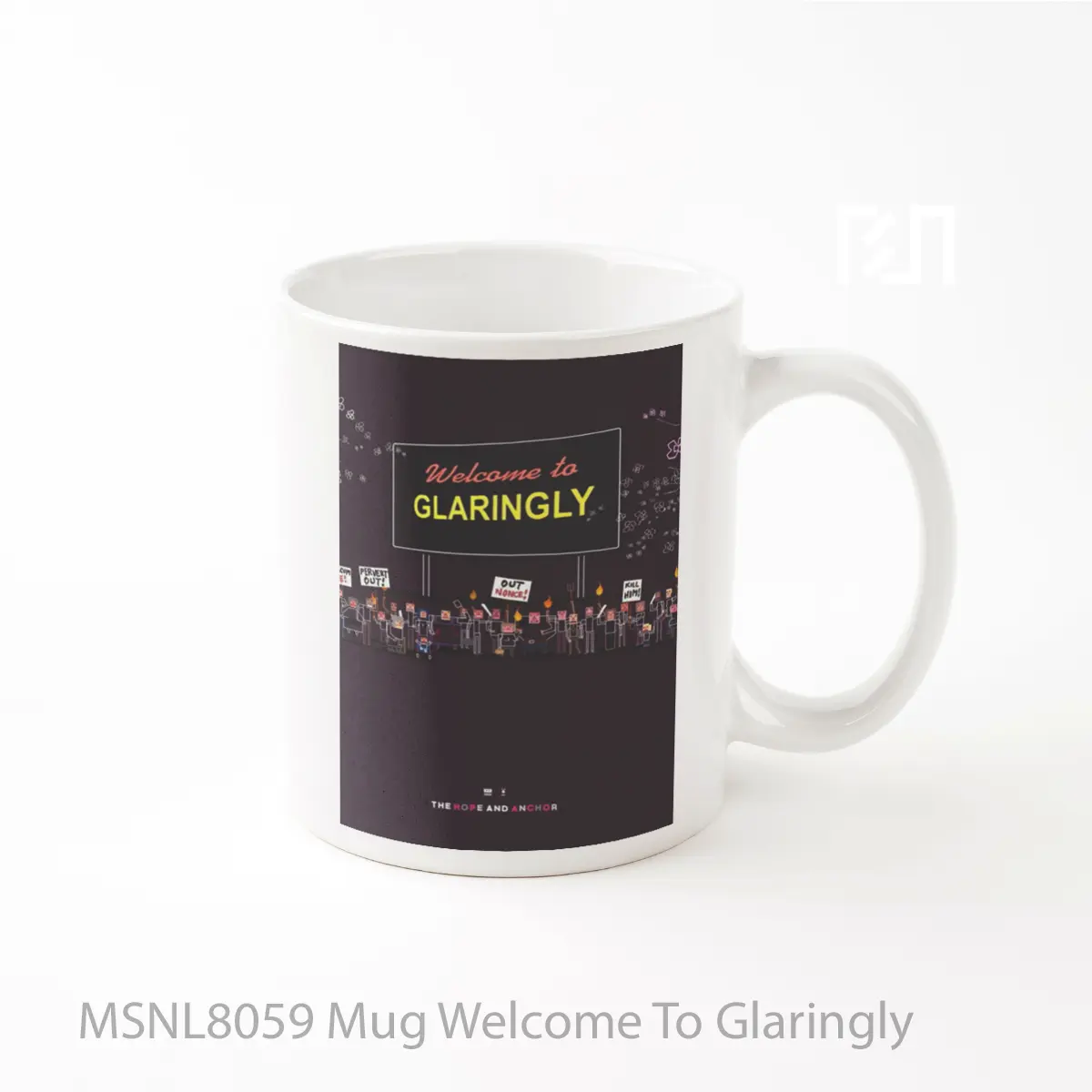 Mug Welcome To Glaringly Gelas Keramik Tema Film MSNL8059