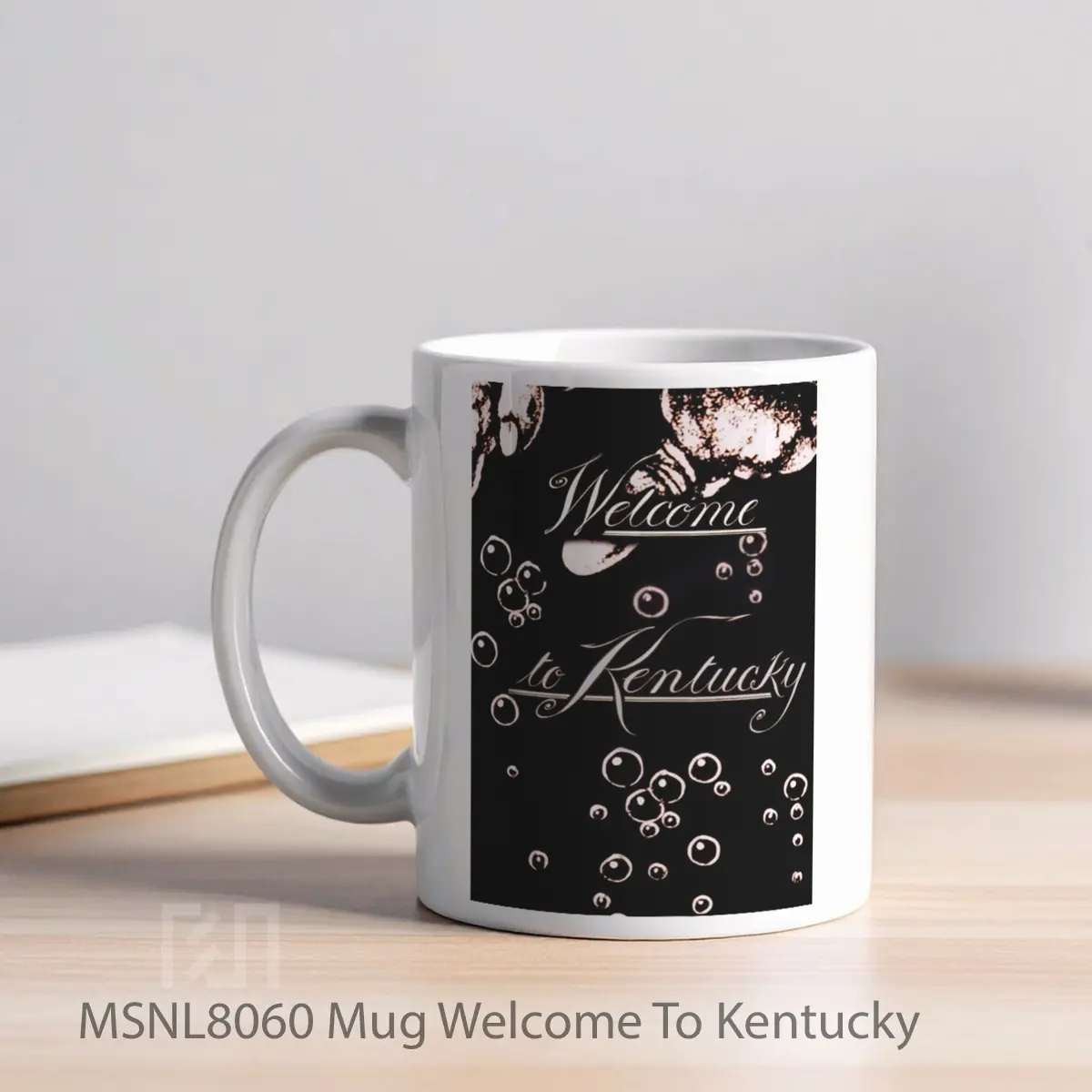Mug Welcome To Kentucky Gelas Keramik Tema Film MSNL8060 - Tampak Kiri