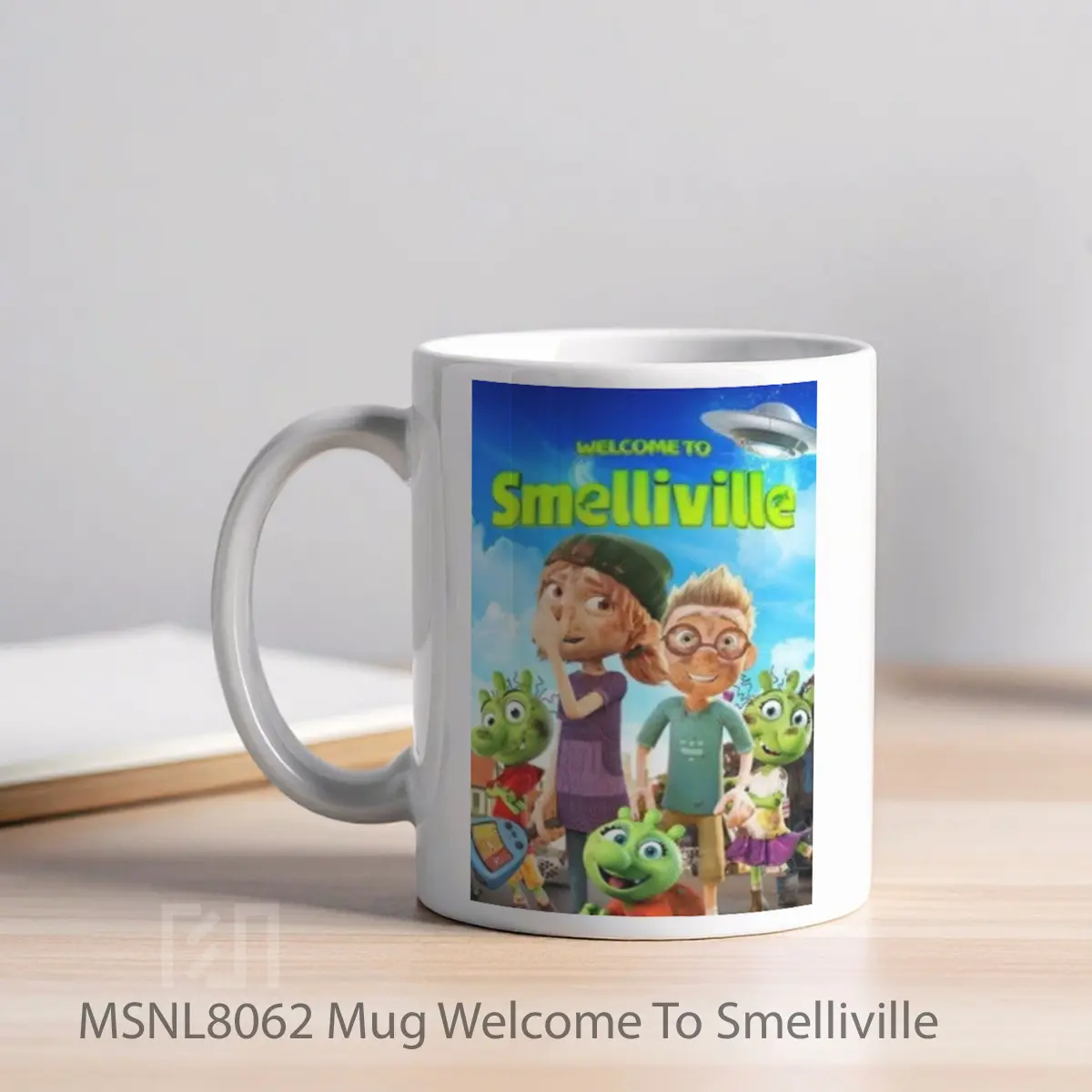 Mug Welcome To Smelliville Gelas Keramik Tema Film MSNL8062 - Tampak Kiri