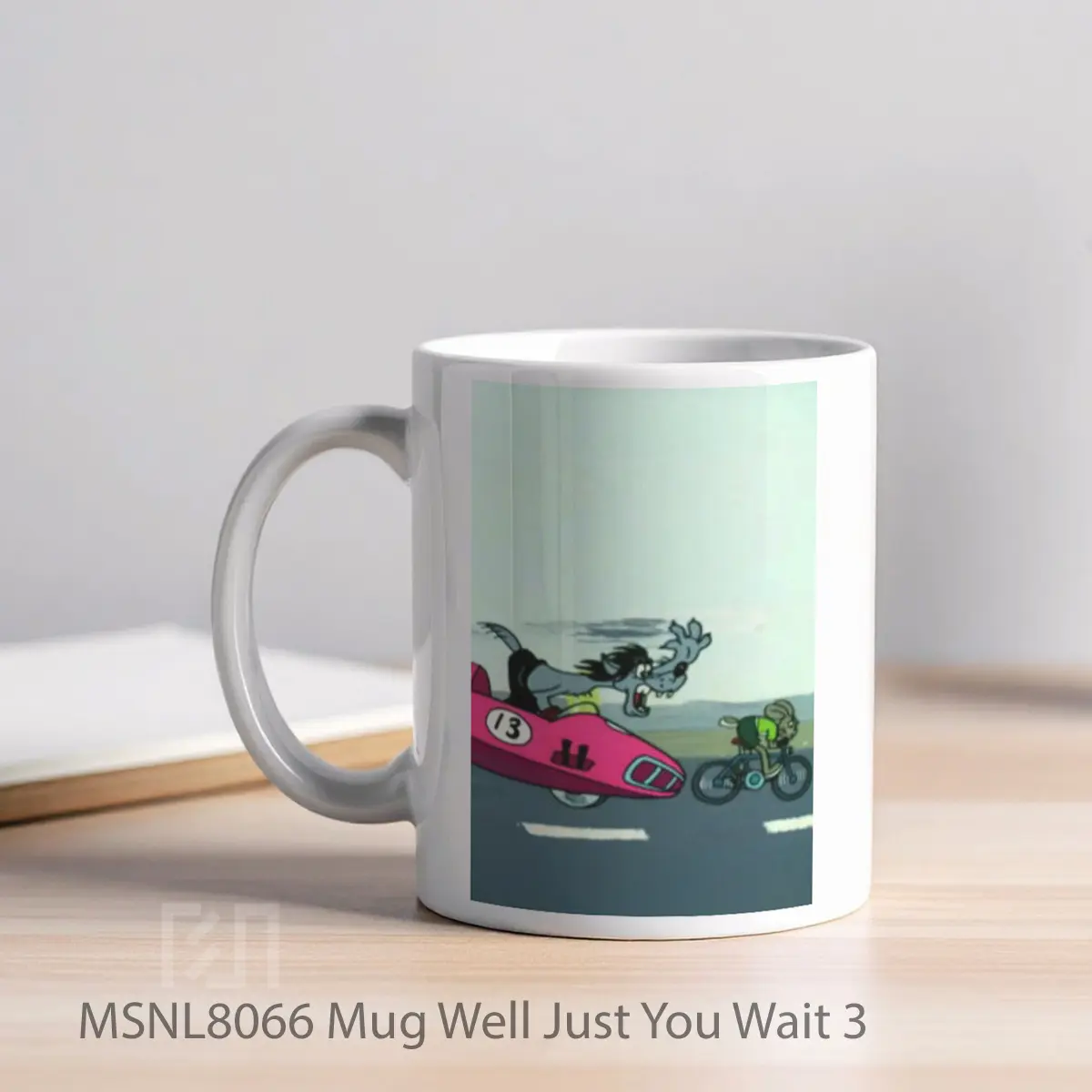 Mug Well Just You Wait 3 Gelas Keramik Tema Film MSNL8066 - Tampak Kiri