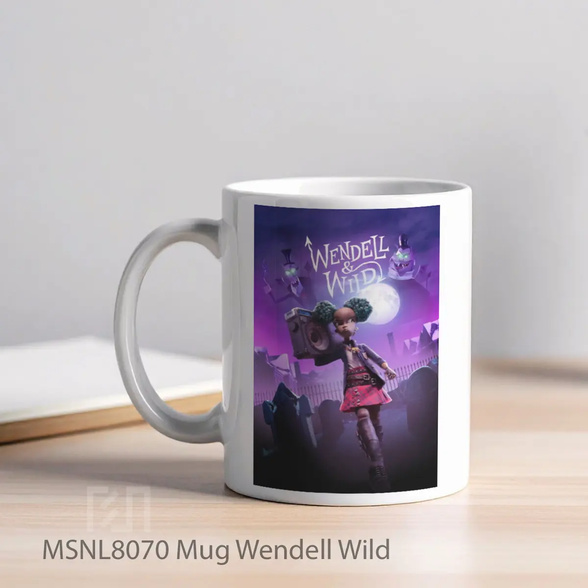Mug Wendell Wild Gelas Keramik Tema Film MSNL8070 - Tampak Kiri