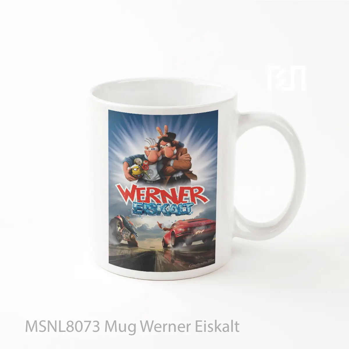 Mug Werner Eiskalt Gelas Keramik Tema Film MSNL8073