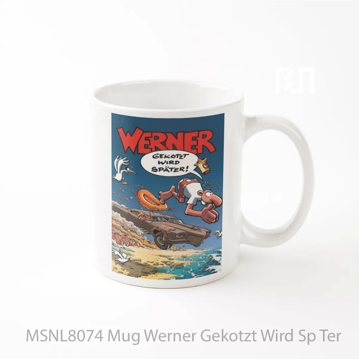 Mug Werner Gekotzt Wird Sp Ter Gelas Keramik Tema Film MSNL8074