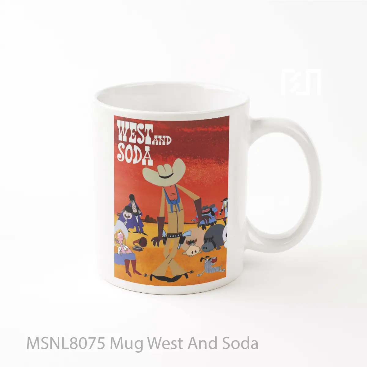 Mug West And Soda Gelas Keramik Tema Film MSNL8075