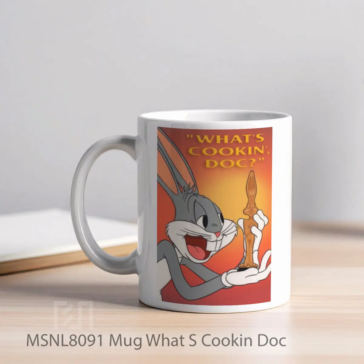 Mug What S Cookin Doc Gelas Keramik Tema Film MSNL8091 - Tampak Kiri