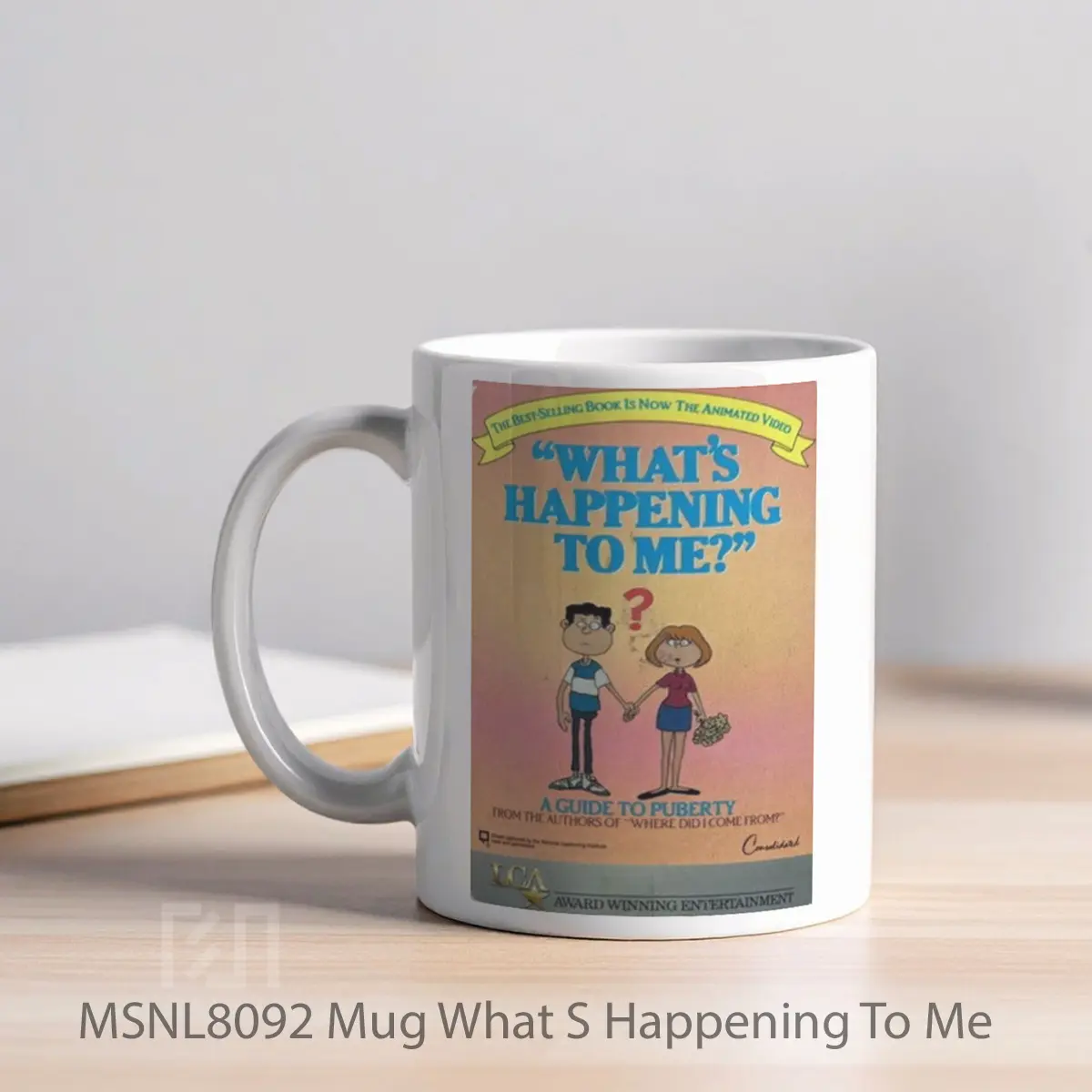 Mug What S Happening To Me Gelas Keramik Tema Film MSNL8092 - Tampak Kiri