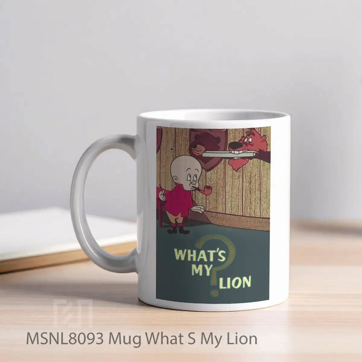 Mug What S My Lion Gelas Keramik Tema Film MSNL8093 - Tampak Kiri