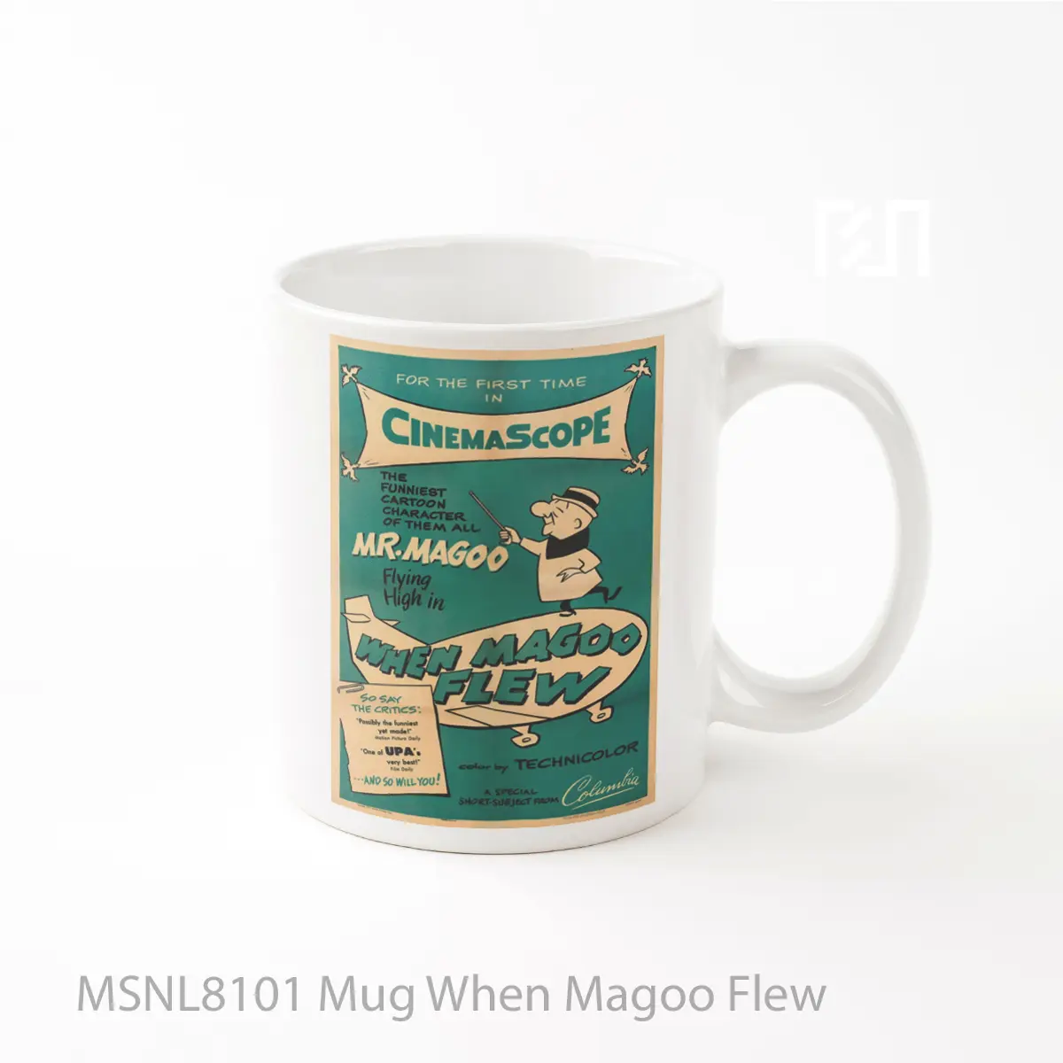Mug When Magoo Flew Gelas Keramik Tema Film MSNL8101
