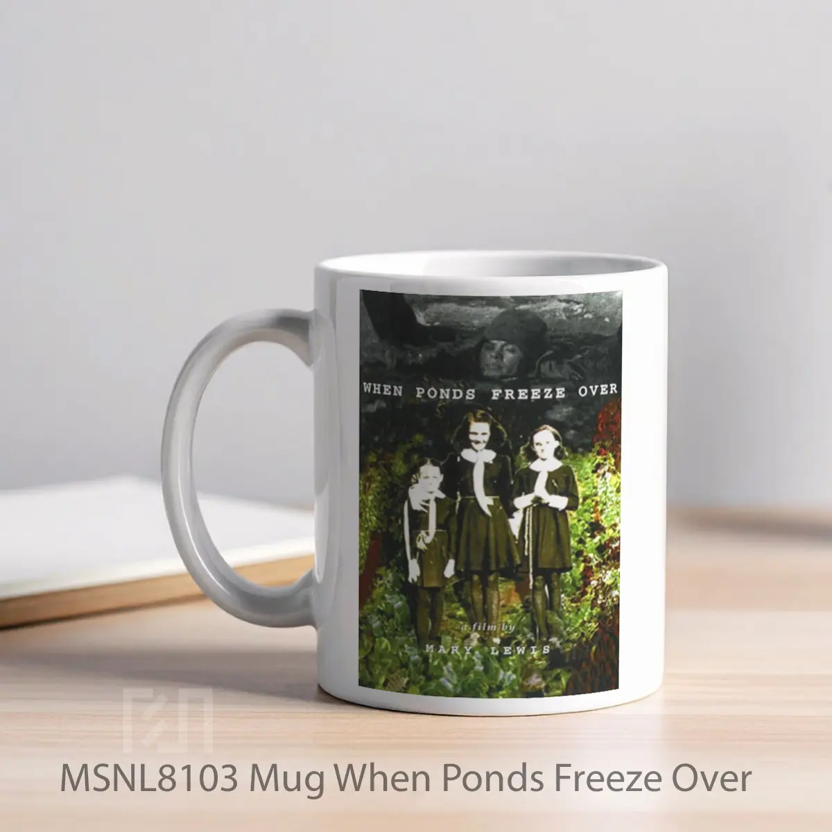 Mug When Ponds Freeze Over Gelas Keramik Tema Film MSNL8103 - Tampak Kiri
