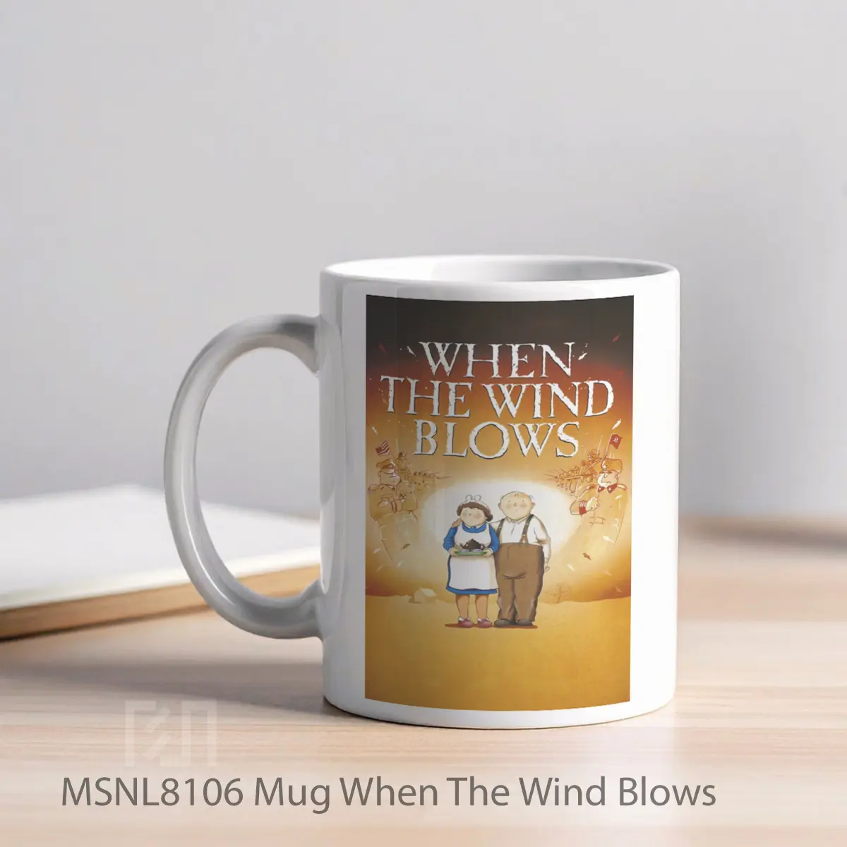 Mug When The Wind Blows Gelas Keramik Tema Film MSNL8106 - Tampak Kiri