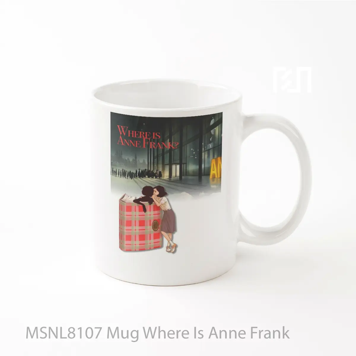 Mug Where Is Anne Frank Gelas Keramik Tema Film MSNL8107