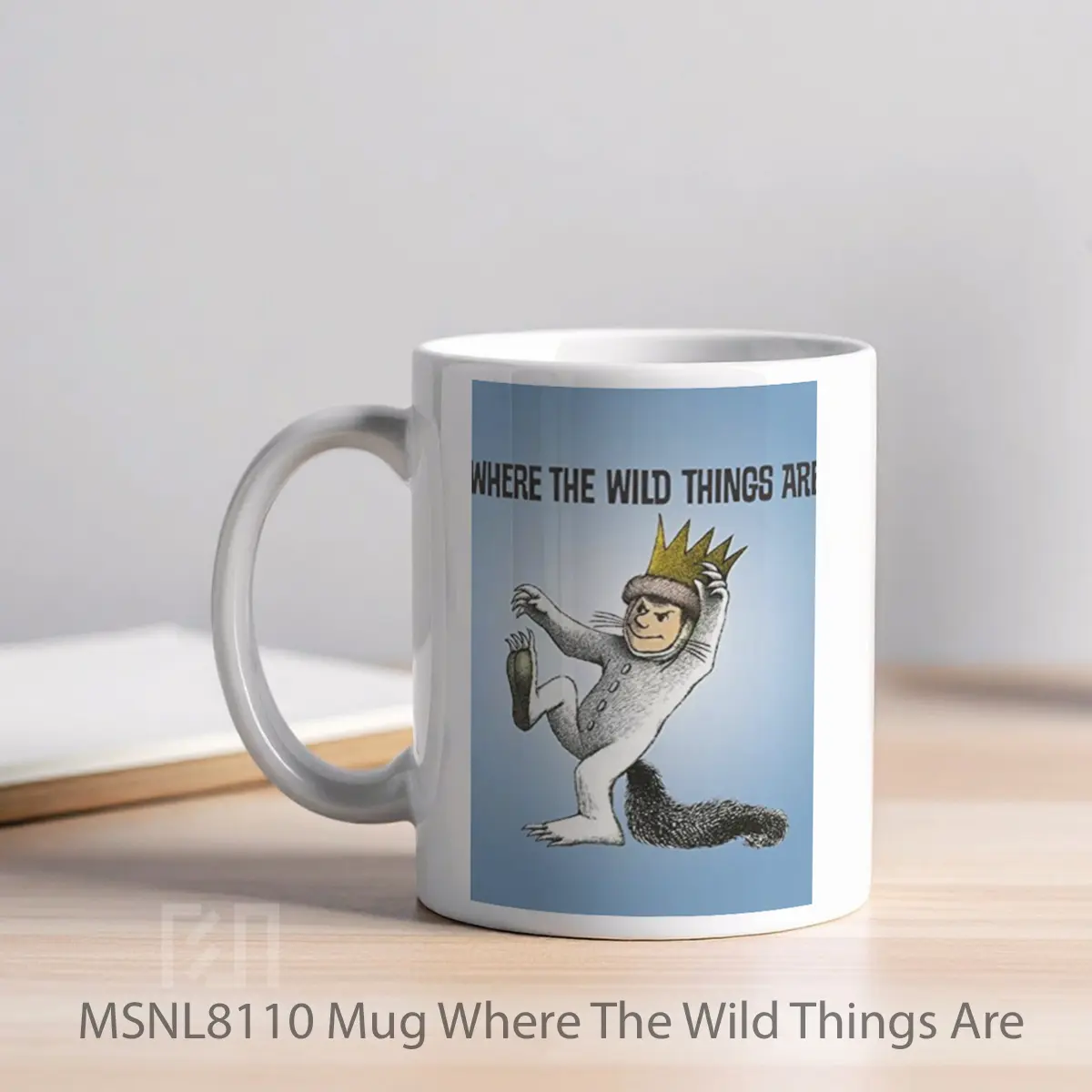 Mug Where The Wild Things Are Gelas Keramik Tema Film MSNL8110 - Tampak Kiri