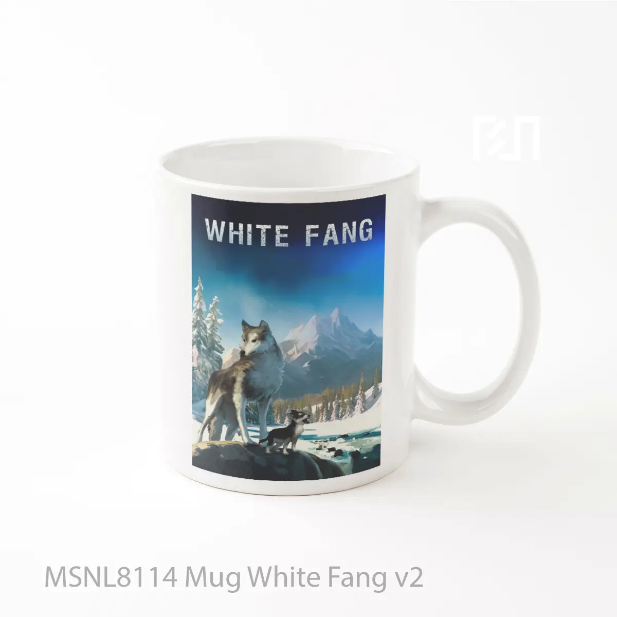 Mug White Fang V2 Gelas Keramik Tema Film MSNL8114